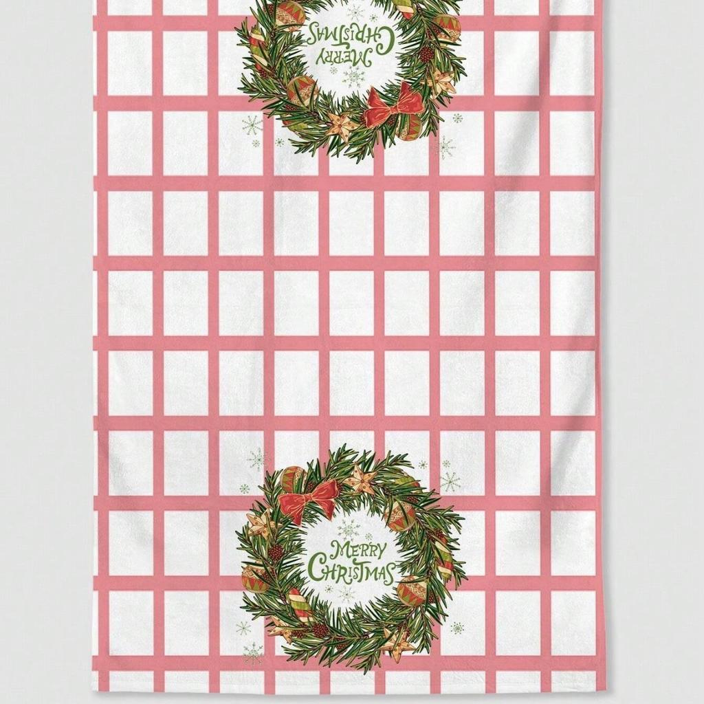 1pc/2pc/4pc/pack Christmas Scrub Sponge Creative Kitchen Dish Cloth Festive Cleaning Decor for Home & Table Kitchen Dish Towel Xmas Cleaning Supplies
