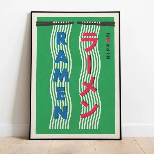 

Вінтажна картина на полотні Кейрін Кімоно Рамен Сакура Японське мистецтво Плакат Друк стіни Картина для сучасної вітальні Домашня прикраса 30x40cm No Frame