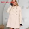 Girl Solid Color Coat With Stand Collar For Winter Casual Fashion Womens Outerwear