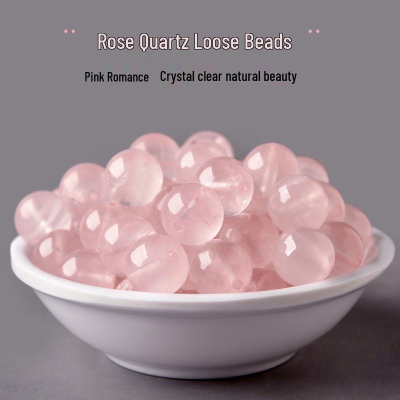 

Розовый Кварц Розовый Мозамбик Желейные Бусины для DIY Браслета для Девочек с Персиковым Цветом 8mm