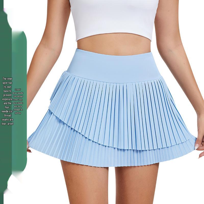 Women's Anti-Exposure Pleated Skort for Outdoor Sports - Yoga, Badminton, Golf, Tennis