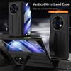 For Vivo X Fold5 5G Case Kickstand Wristband PC Phone Cover with Tempered Glass Film