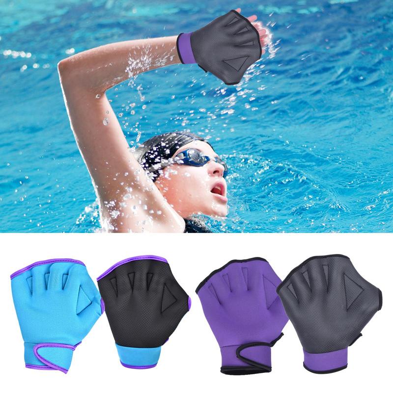 Swimming Resistant Gloves Water Gloves Aquatic Mittens Rubber Mittens Diving Gear For Helping Upper Body Resistant Water