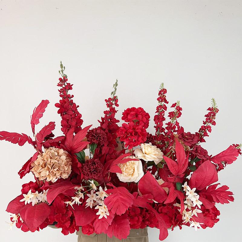 Complete Wedding & Banquet Artificial Flower Set: Ground Rows & Table Decor