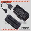 OCESTORE 2pcs OBD1 to OBD2 Diagnostic Tool Adapter Connector Cable 22 Pin to 16 Pin and 17 Pin to 16 Pin for Toyo ta OBD1 to OBD2 Diagnostic Tool