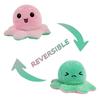 Reversible Octopus Plush Toy Soft Stuffed Animal Double-Sided Mood Expression Soft Toy for Kids and Adults