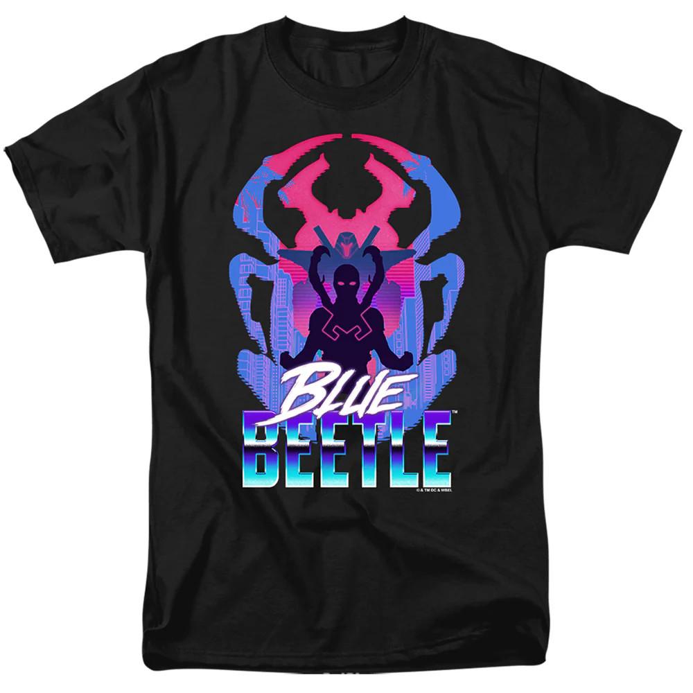 

Blue Beetle (2023) Silhouette Mens T Shirt Black Officially Licensed 2XL
