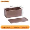 Tianze 450g Carbon Steel Non-stick Corrugated Bread Loaf Pan with Lid