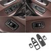 ABS Carbon Fiber Finish Window Switch Panel Cover Trim Suitable for 3GT F20 F30 F31 F32 F34 F36 Car Interior Enhancement