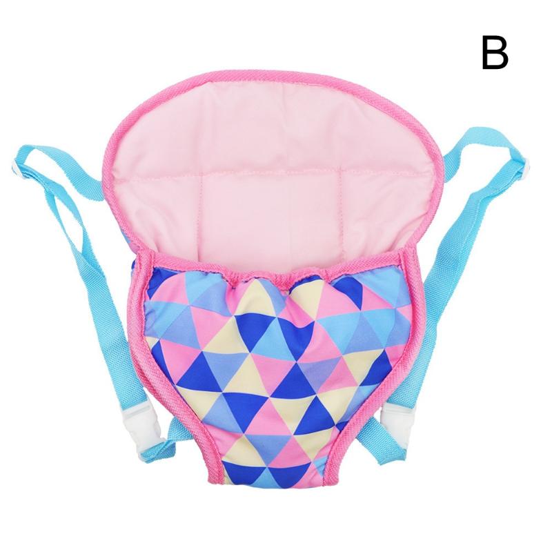 Fashion Newborn Backpack Doll Cute Flower Handbag For Girls Dolls Out Going Carry Bag Christmas Birthday Gift