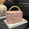 Women Elegant Plaid Chain Crossbody Bucket Bag Daily Fashion Shoulder Handbag