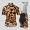 Dámské sety Oblečení Leopardí vzor Cyklistický dres Letní cyklistické šortky Dámské oblečení Horský bike Cyklistický set Sportovní oblečení