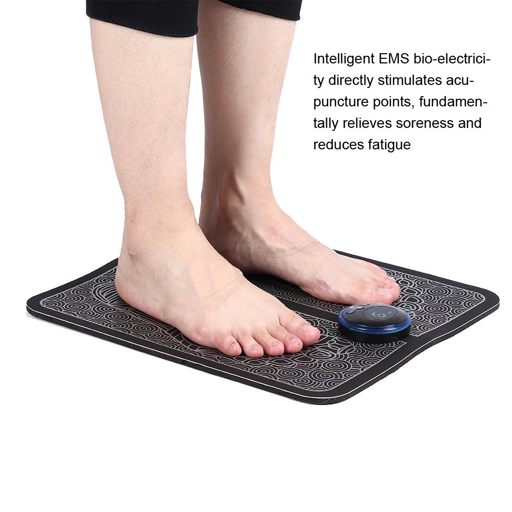 Electric EMS Foot Massage Pad Feet Acupuncture Stimulator Massager
