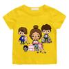 Cartoon Anime Toca Life World Print Kids T-Shirts Manga Baby Girls Clothes Boys Summer Short Sleeve T Shirt Children Tops Y2k