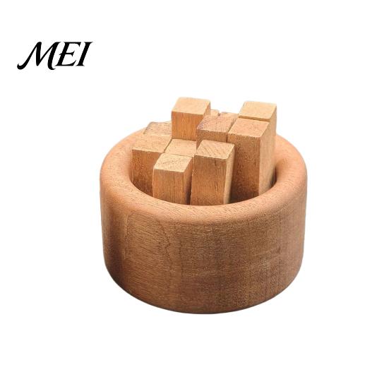 Natural Wood Aroma Diffuser Wooden Essential Oil Diffuser, Beech Aromatherapy Campfire Shaped Small Round for Home Offices Cars Yoga Rooms No Heat