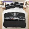 Koenigsegg Jesko Elegance Set a tre pezzi (1 * copripiumino + 2 * federa, senza nucleo) Copripiumino e federa 2D piatti Morbidi e comodi