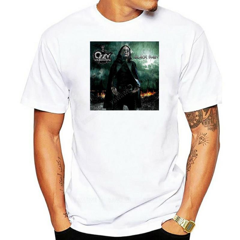 

Mens t shirts vintage style short sleeve Ozzy Osbourne Black Rain TShirt S5XL Fashion Classic TEE Shirt male tops teeshirt S
