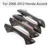 For Honda Accord 2008-2012 Carbon Fiber Style Side Door Handle Covers Trims