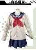 Halloween Rollenspiel My Hero Academia Cosplay Kostüm Anime Himiko Toga Himiko JK Uniform Pullover Mantel Perücke Kostüme
