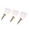 20Pcs/Lot 45 Degree Angle Plastic Corner Bracket Block For Furniture With Screws
