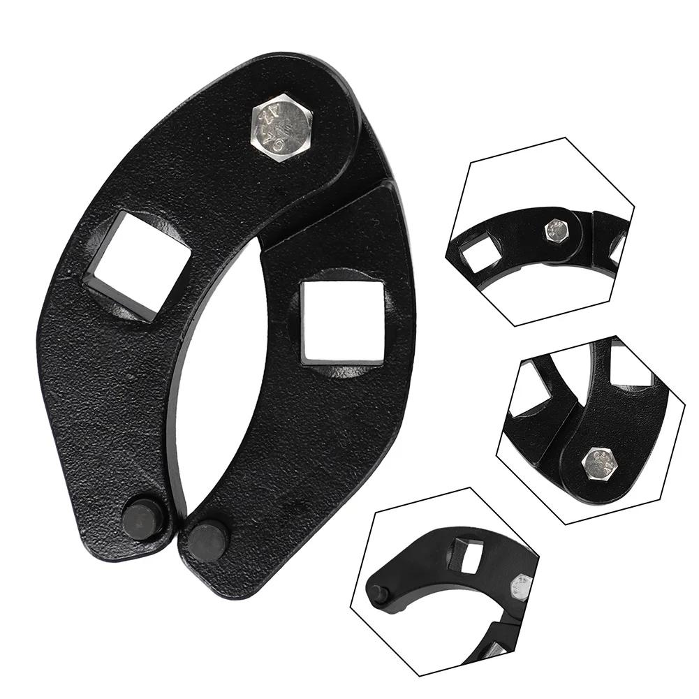 1pcs Metal Adjustable Gland Nut Wrench Tool For Hydraulic Cylinder Cap Remover  Parts Accessories Black