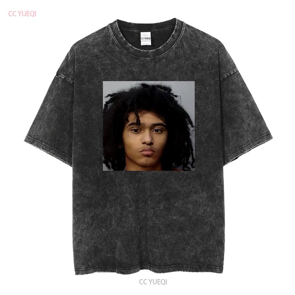 Jaydes Mugshot T Shirt Underground Rap Evvls Minimalist For Fans Jayden Yen Dumont long or short sleeves vintage Washed