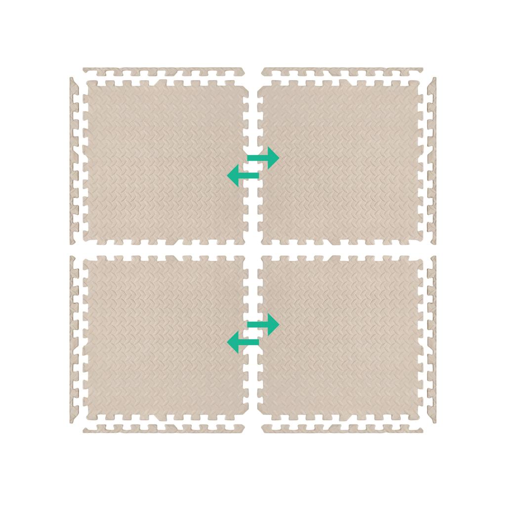 X-Star Foam Mat 4 Pcs. 60X60Cm - Beige