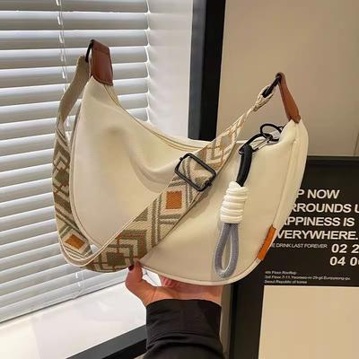 New Autumn and Winter Casual Women's Bag Crossbody Dumpling Bag Canvas Bag One-shoulder Commuting Bag