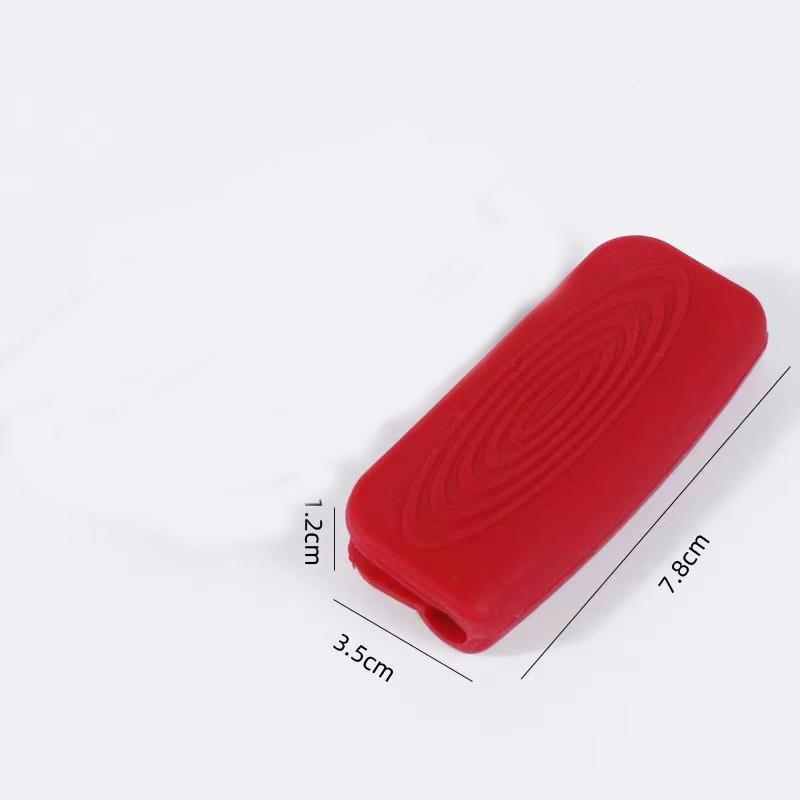 Thick Silicone Anti-Scald Clip Heat-Resistant Cast Iron Pot Handle Insulated Gloves Pot Ear Clip Pad For Kitchen Use