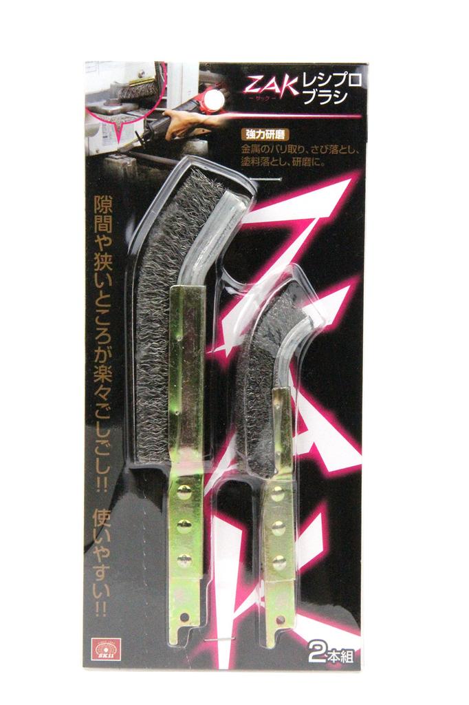 SK11 ZAK Reciprocating Wire Brush for Reciprocating Long and Set of 2 Saws, Short,