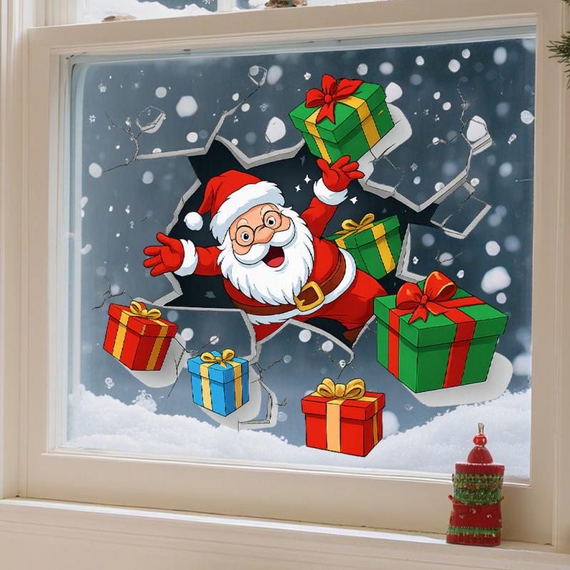Festive Christmas Wall Sticker: Create a Creative Holiday Atmosphere
