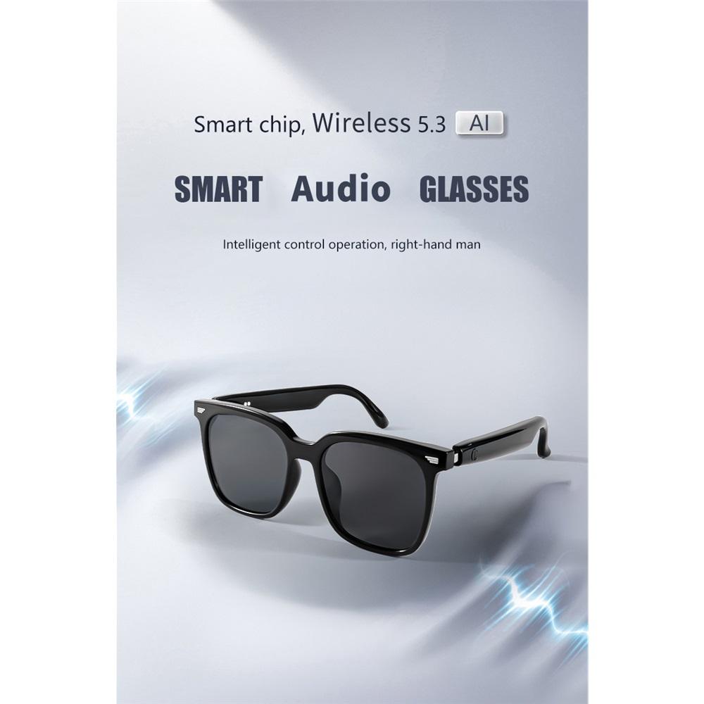Smarte Bluetooth-Audiobrille, Musik hören und hochauflösende Anrufe führen, polarisierende Anti-UV-Gläser, bequeme Sonnenbrille
