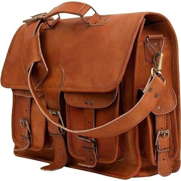 Leather briefcase laptop bag messenger satchel  best Handmade Leather bag