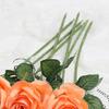 5pcs Artificial Flower Rose Bright Color Long Lasting Attractive Decorative Fake Silk Flower