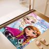 Frozen Anna and Elsa Pattern Rug - Non-slip Kitchen Mat, Outdoor Rug, Home and Bedroom Decor, Yoga Mat, Birthday Gift.