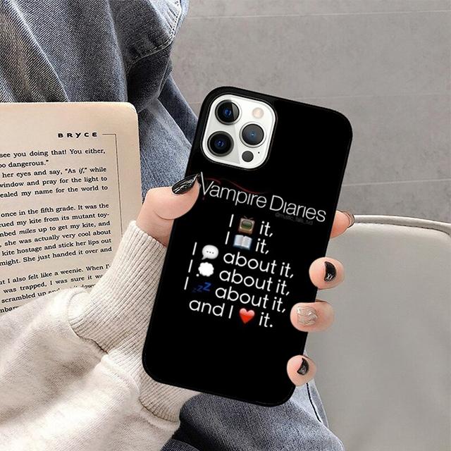 A little bit of Damon Vampire Diaries Phone Case For iPhone 17 Air 16 15 14 13 12 11 Pro Max Plus Max Cover coque