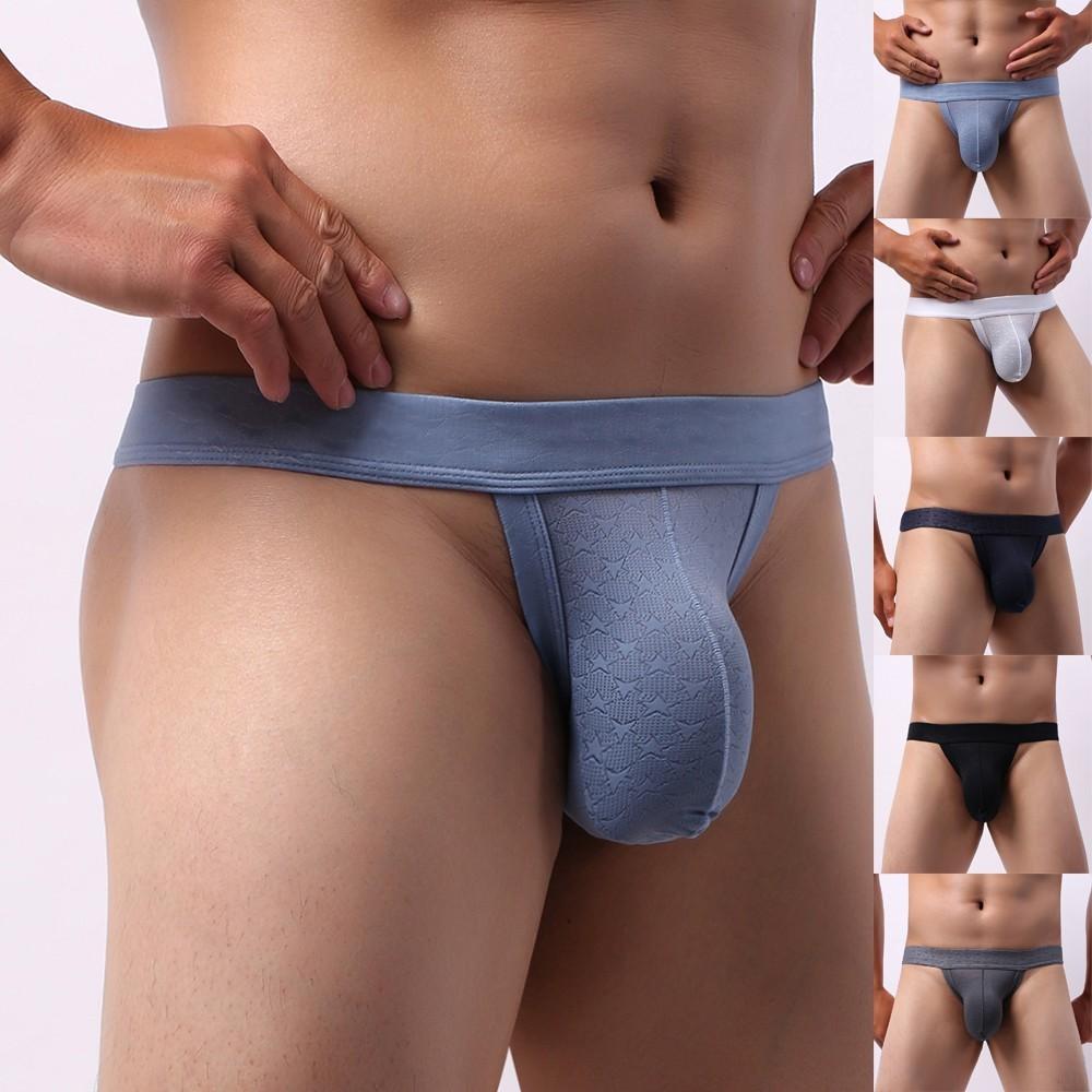 See Through Briefs T-Back Knickers Low Rise Men Panties