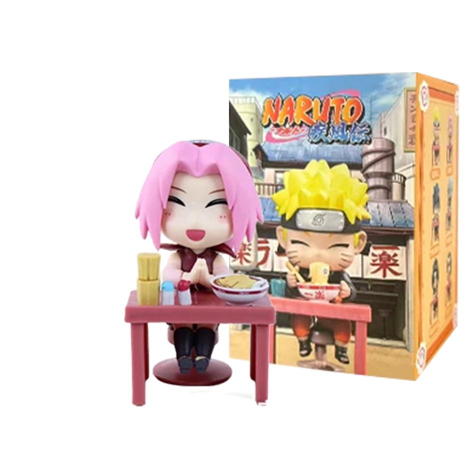 Naruto Anime Sasuke Uchiha Naruto Kakashi Anime Figures Mini PVC model Naruto Shippuden Ramen Theme Series  Toy Gift