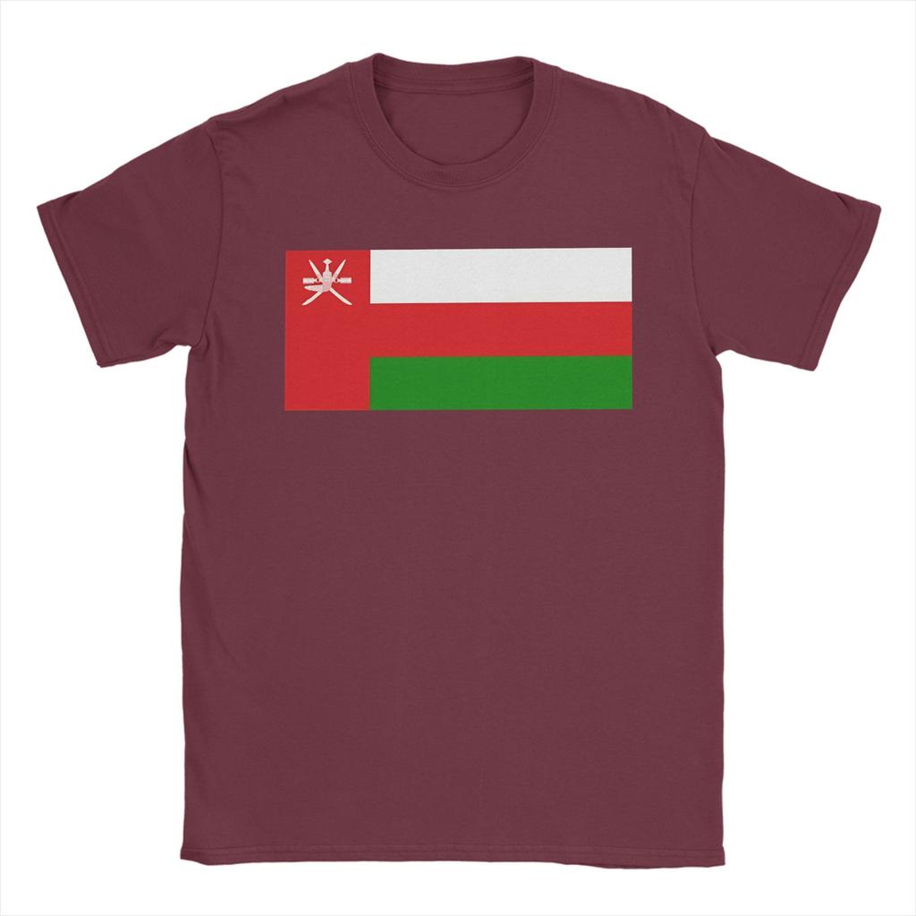 Oman Vlag Puur Katoen T-shirt Voor Mannen Zomer Klassiek T-shirts Ronde Hals Hip Hop T-shirts Oversized Dropshipping Tops