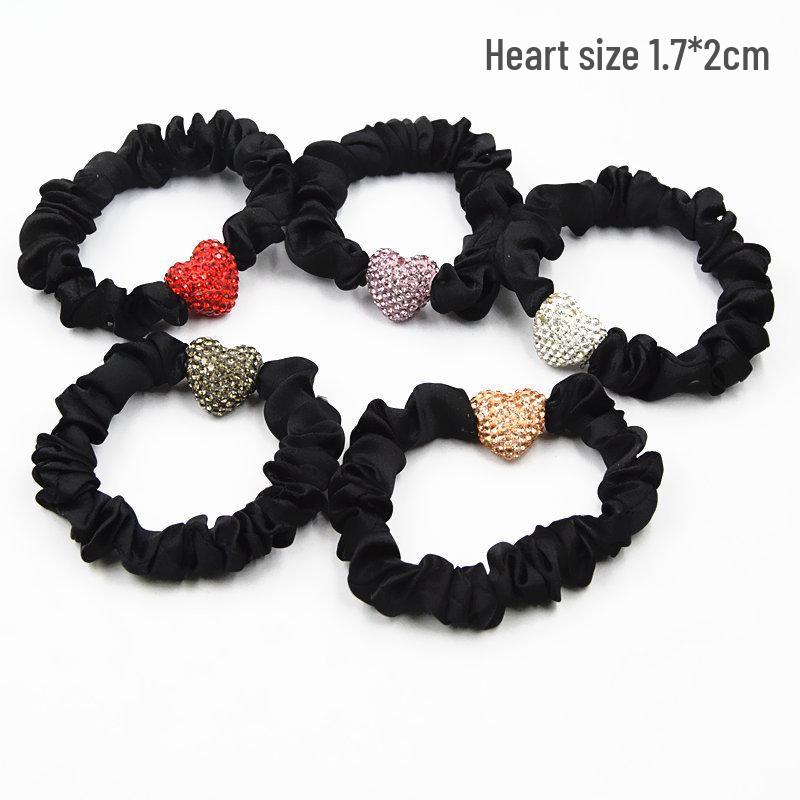 Five-Piece Celebrity Large Diamond Elastic Hair Tie Set