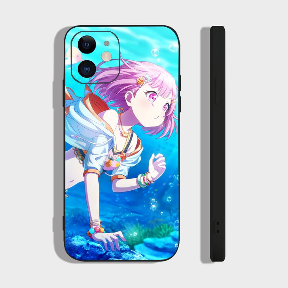 Emu Otori Cartoon Animation Phone Case For IPhone 17 Air 16 15 14 13 Pro Max 11 12 Black Silicone Cover