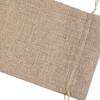 10pcs Jute Wine Bags, 14 x 6 1/4 inches Hessian Wine Bottle Gift Bags with Drawstring