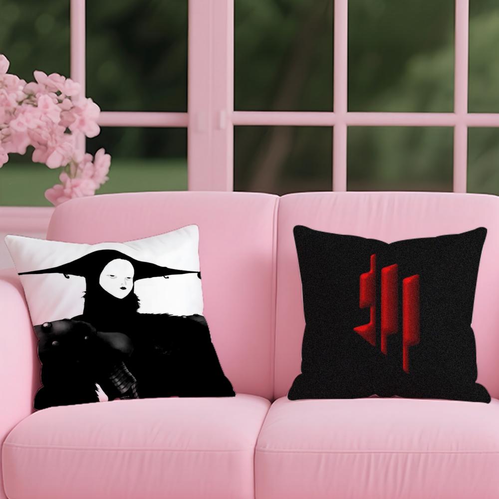 Singer Skrillex Cushion Cover Reversible Plush Pillow Cover – For Car, Sofa, Bedroom, Perfect As a Gift.