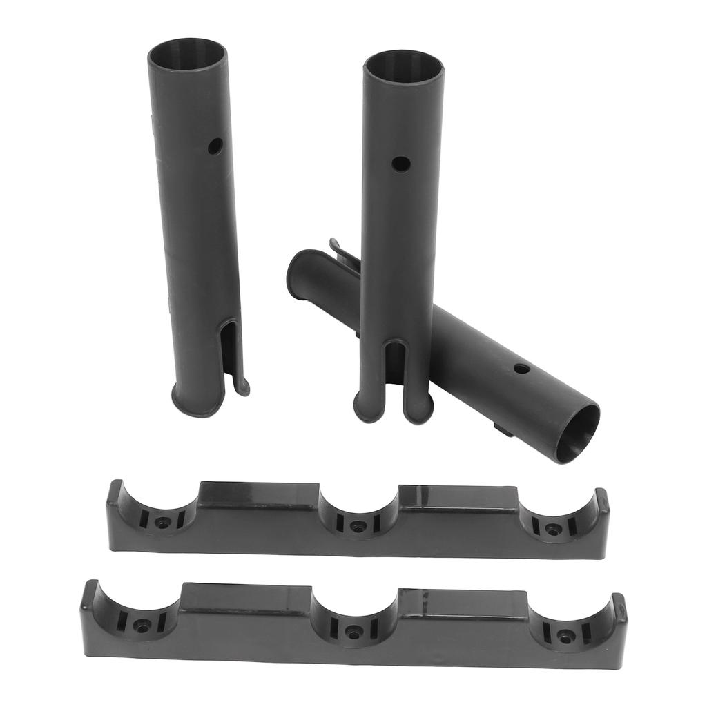 Kunststoff 3-Rohr Rutenhalter Rack Freihändig Tragbarer Angelrutenhalter mit Zubehör zum Angeln