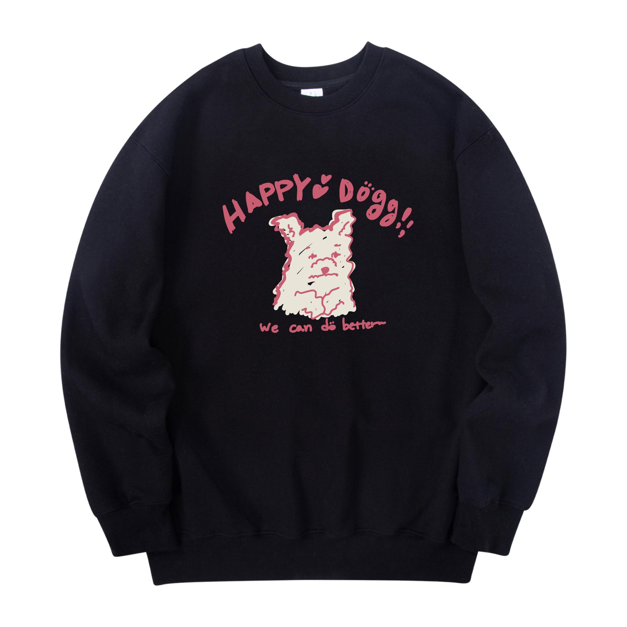 Radineo Happy Doggy Sweatshirt Black Black (Black)/L