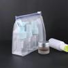Transparente Make-up-Taschen Kosmetikaufbewahrung für 3 Stück Tragbarer Toilettenartikel-Organizer