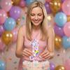 Fashion Cartoon Creative Birthday Candles Party Digital Candles