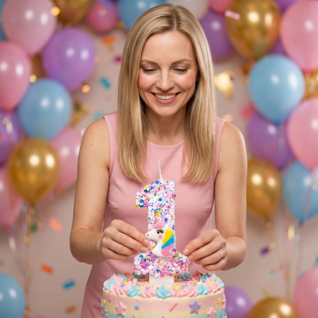 Fashion Cartoon Creative Birthday Candles Party Digital Candles