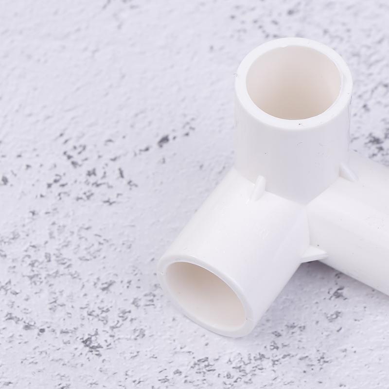 10Pcs Pvc Elbow 3 Way Pipe Fittings Pvc Garden Right Angle Tee Corner Joint Tent Feet Corner Center Connector