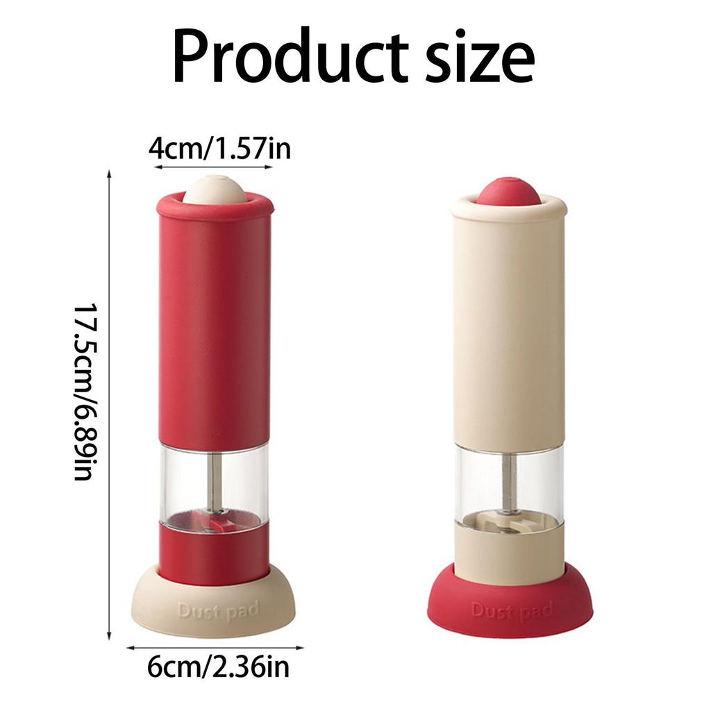 Rechargeable Peppercorns Grinder with Transparent Window Adjustable Coarseness Electric Spices Mill Kitchen Accessory